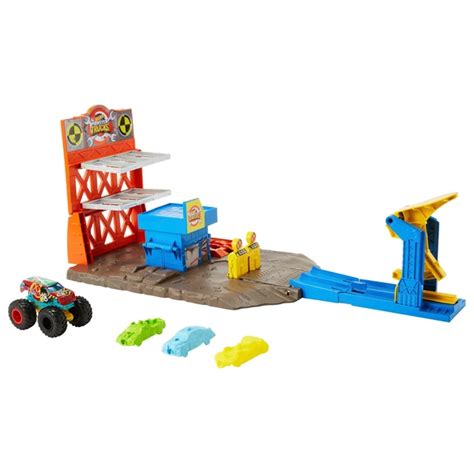 Hot Wheels Monster Trucks Blast Station Playset And Monster Truck