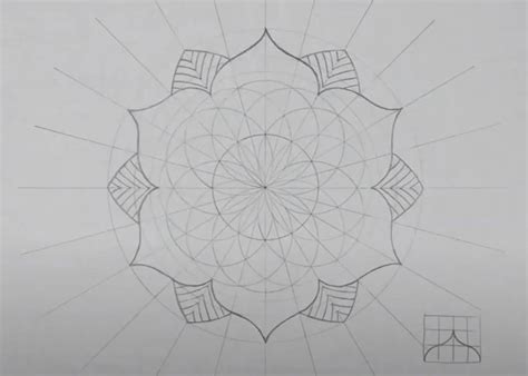 draw mandala step  step easy