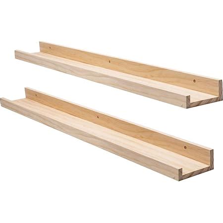 Amazon AZSKY Wood Floating Shelves For Wall 36 Inches Long Wood