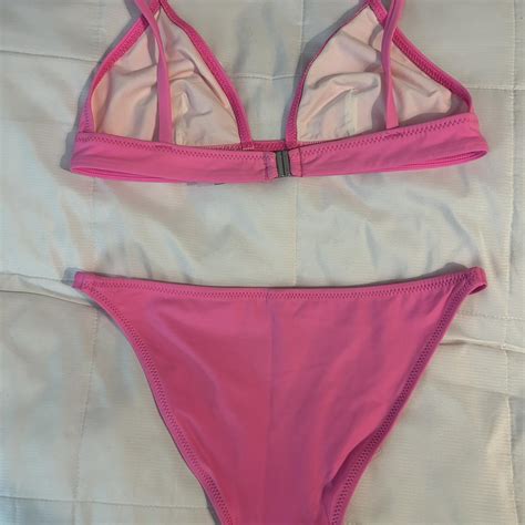 Solid And Striped Pink Bikini Depop