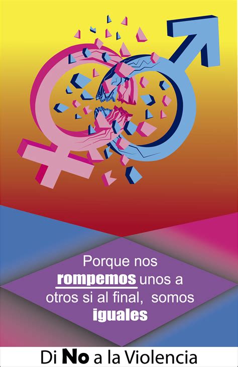 Cartel En Contra De La Violencia De Genero Nuevo Proyecto Domestika