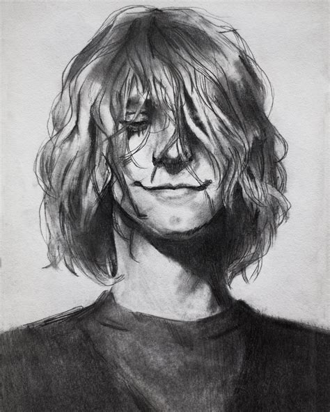 Kurt Cobain in pencil : drawing