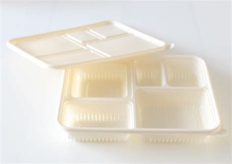 Green Hot Food Container Disposable Disposable Food Containers For Restaurants Food Tray And