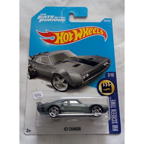 Jual Hot Wheels Ice Charger The Fate Of The Furious HW Screen Time Grey Shopee Indonesia