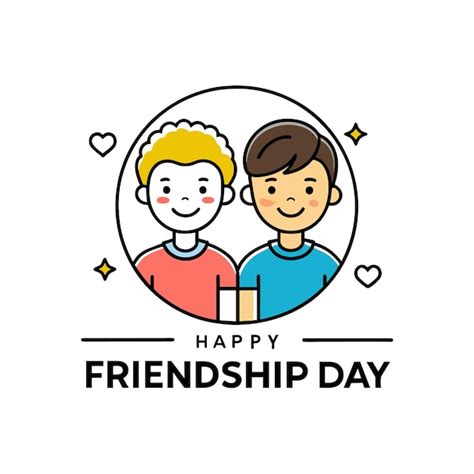 Premium Vector Happy Friendship Day Greeting Vector Illustration