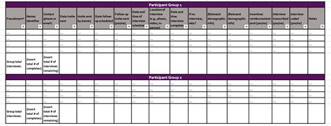 Easily Track Research Evaluation Interviews In Excel Eval Academy