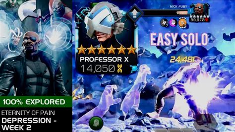 MCOC ETERNITY OF PAIN DEPRESSION WEEK 2 PROFESSOR X Marvel