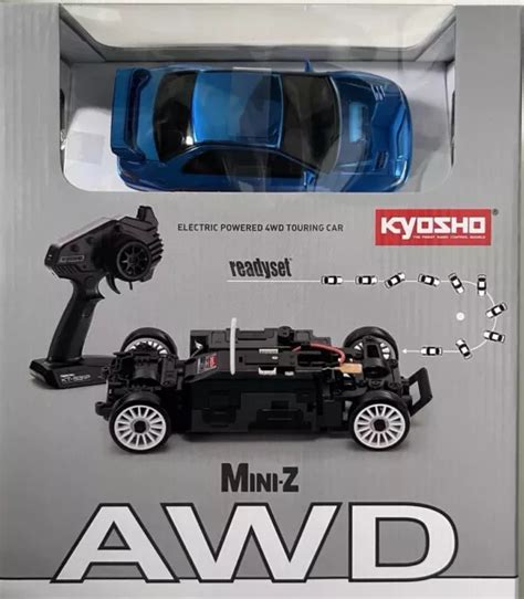 Kyosho Mini Z Awd Subaru Impreza Wrx Sti B Chrome Blue Readyset Drift