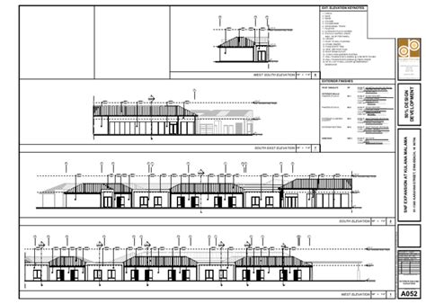 A052 Exterior Building Elevations Pdf Roof Structural Engineering
