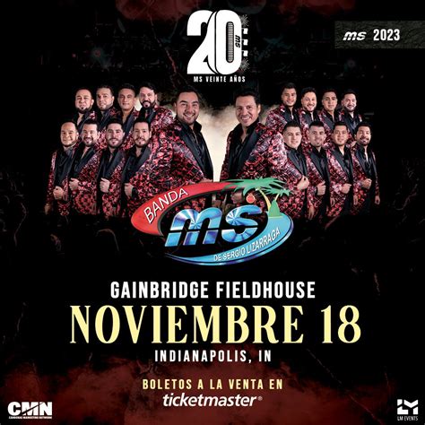 Gira MS 20 Años BANDA MS Regresa a Gainbridge Fieldhouse