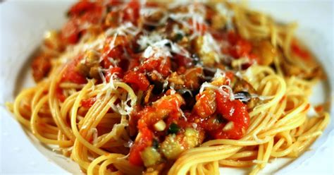 Spaghetti With Spicy Eggplant Marinara Culinary Studio