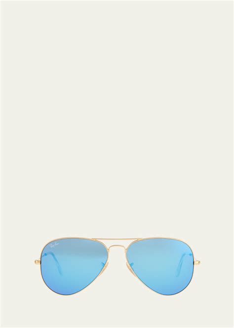Ray-Ban Mirrored Aviator Sunglasses - Bergdorf Goodman