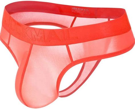 JOCKMAIL Sexy Herren Slips Bikini Ice Silk Transparent Herren Slips