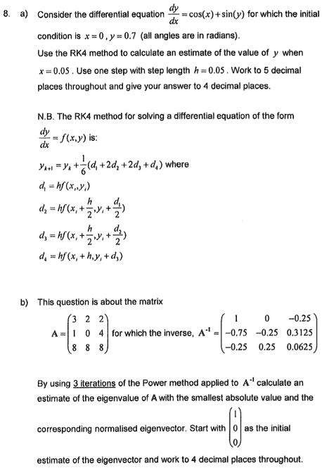 Solved Consider The Differential Equation Cos X Sin Y For Which The