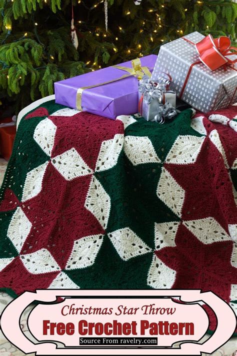 Free Crochet Christmas Blanket Patterns For Holidays Artofit