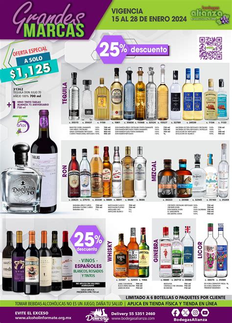 Ofertas Bodegas Alianza En Vinos Y Licores 15 Al 28 De Enero 2024