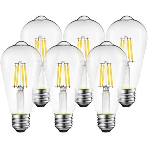 E27 Ampoule Filament Led St64 Rétro Décorative Lampe 4W Led Edison