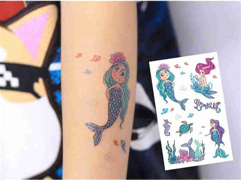 Custom Glitter Temporary Tattoos Shining And Safe Gowell Printing