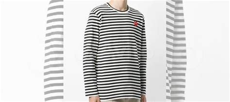 Лонгслив CDG Play Striped Long Sleeve Black купить в Санкт-Петербурге с ...