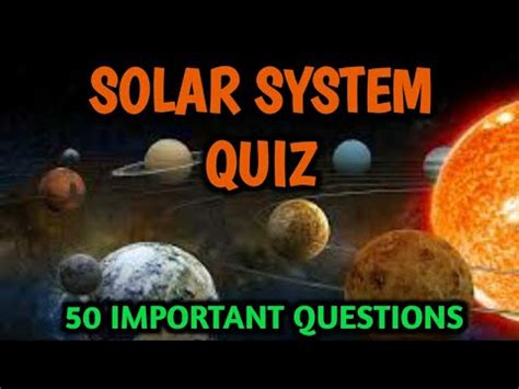 Solar System Quiz English Space Quiz Gk Quiz On Solar System Astronomy