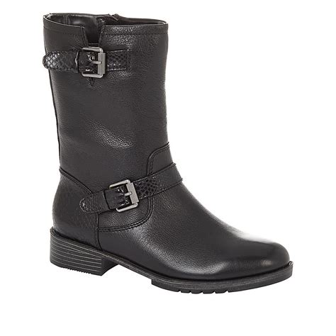 As Is Naturalizer Genna Leather Or Suede Zip Up Midcalf Moto Boot