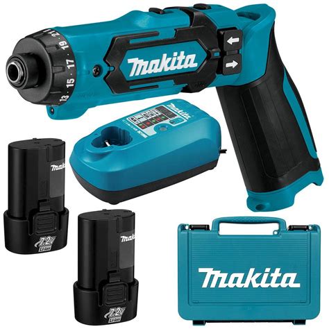 Makita DF012DSE 7 2V 1 5Ah Li Ion Cordless Drill Driver Combo Kit