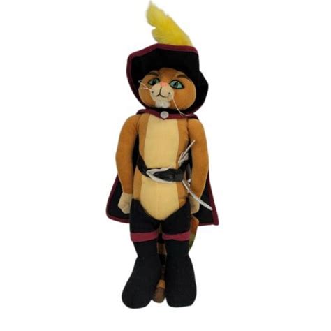 Shrek Dreamworks Shrek 2 Puss In N Boots Plush Stuffed Animal 16 W
