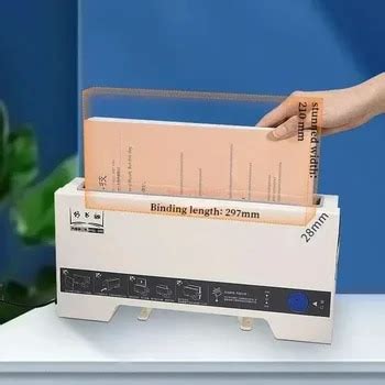 A Hot Melt Binding Machine Small Automatic Gluing Home Office Binding Machine Mm Thermal