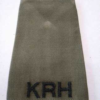 Kings Royal Hussars Rank Slide Olive Green Walk This Way