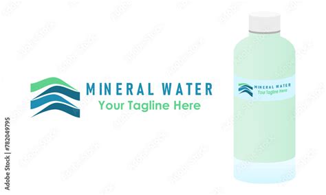 mineral water logo design template  mineral bottle design fresh