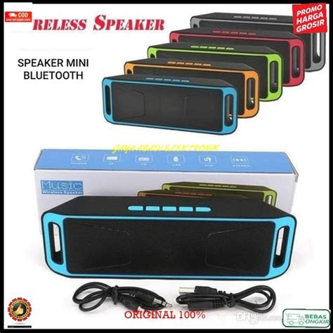 Jual SPEAKER MINI PORTABLE BLUETOOTH ORIGINAL SPK FM RADIO MUSIK MUSIC