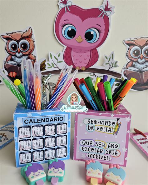 Materiais Para Professores - Kit coruja volta às aula para professores - Materiais Para Profes: Seu ...