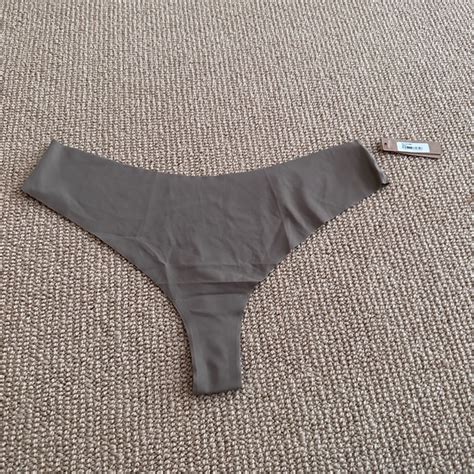 Skims Intimates Sleepwear Kim Kardashian Skims Desert Naked Dipped Thong Size Xl Nwt