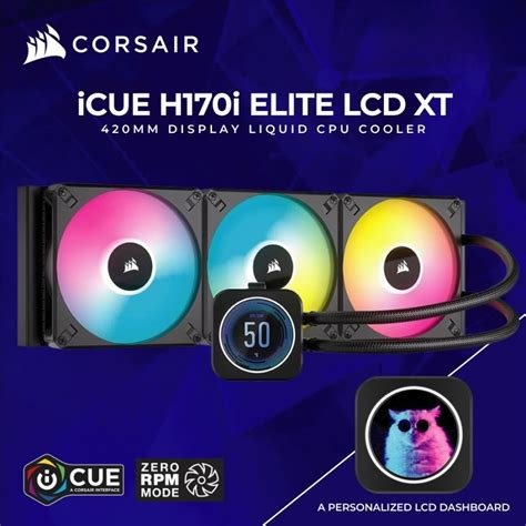 Jual Cpu Liquid Cooler Corsair Icue H170i Elite Lcd Xt Display Shopee Indonesia