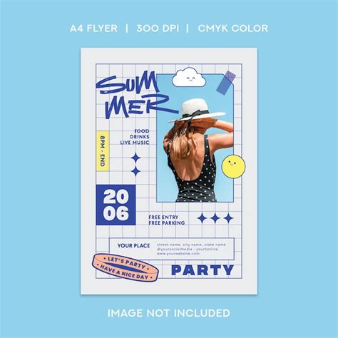 Premium Psd Summer Party Flyer