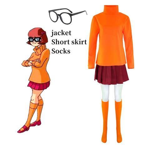 Movie Scooby Doo Velma Dinkley Adult Role Play Halloween Christmas