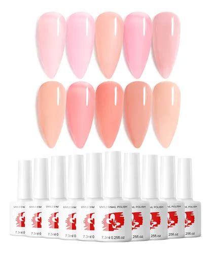 Douborq Juego De Esmaltes Gel Color Nude Ml Meses Sin Inter S