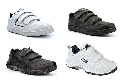 Mens Wide Fit Trainers Mens Touch Fastening Trainers Sizes 131415 Available Ebay