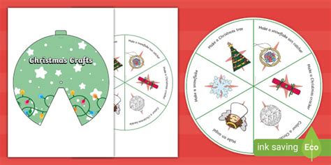 Christmas Crafts Spinning Wheel Teacher Made Twinkl