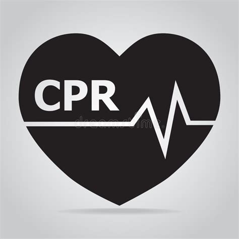 Cpr Cardiopulmonary Resuscitation Icon Stock Vector Illustration Of