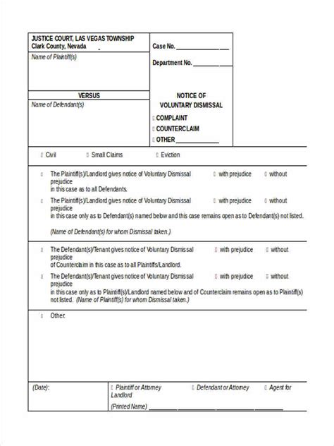 Free 5 Sample Notice Of Dismissal Forms In Ms Word Pdf