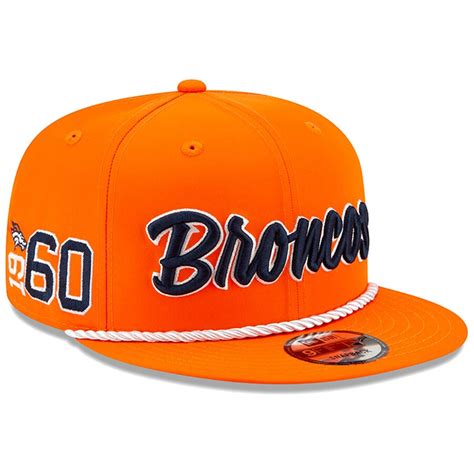 Men's New Era Orange Denver Broncos 2019 NFL Sideline Home Official ...