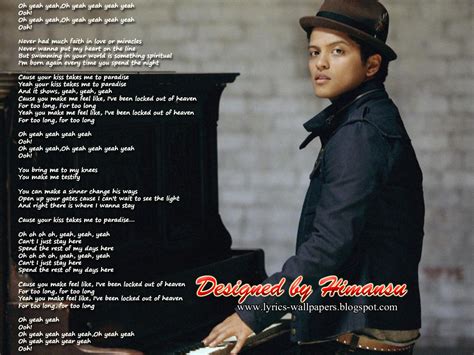 bruno mars locked   heavenclean lyrics