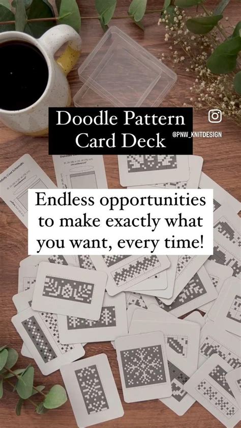 Jamie Lomax Pacific Knit Co On Instagram Doodle Pattern Card Deck
