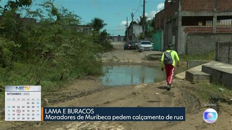 Vídeo Moradores de Muribeca cobram promessa de calçamento de rua NE1