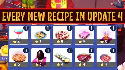 Every NEW RECIPE in DISNEY Dreamlight Valley. How to Cook Every New