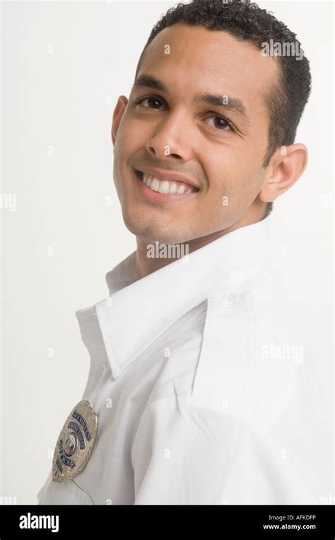 Portrait Of Security Guard Stock Photo Alamy