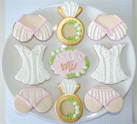 Biscoitos Decorados Ch Lingerie Anel Alian A Noivado Elo