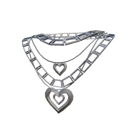 Silver Heart Necklace Roblox ID code