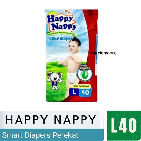 Jual Popok Murah Happy Nappy Smart Diapers S40m40l40 Tipe Perekat